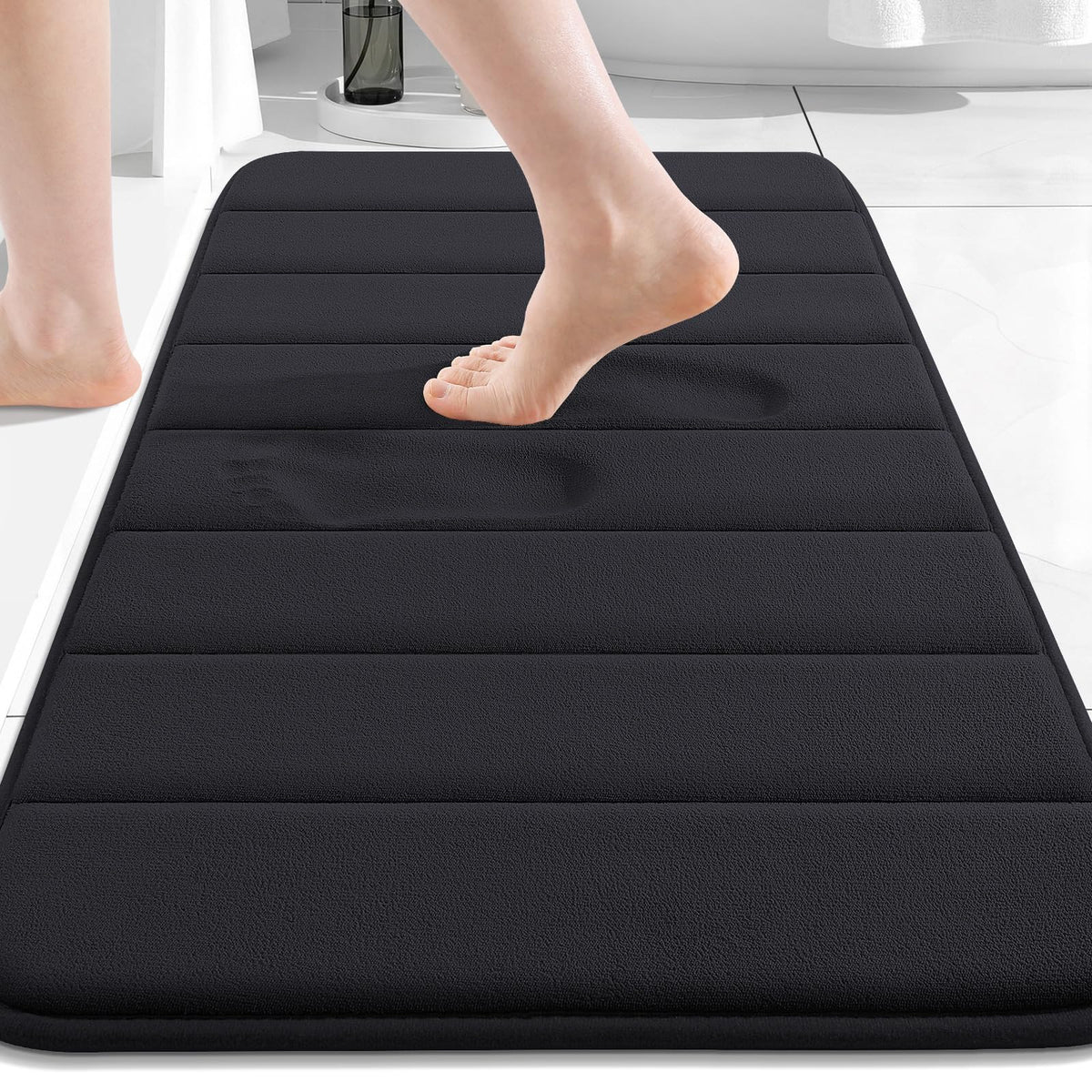 Buganda Memory Foam Bath Mat 30 x 20, Ultra Soft Absorbent Bathroom Rugs