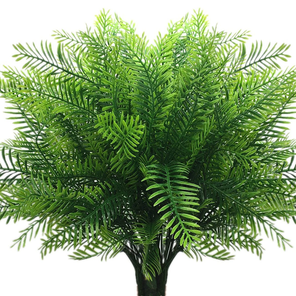 CATTREE Artificial Shrubs, Plastic Plants Bamboo Grass Fake Green Bushes Greenery Leaves Wedding Indoor Outdoor Home Garden Verandah Office Table Centerpieces Arrangements Decoration 6 pcs