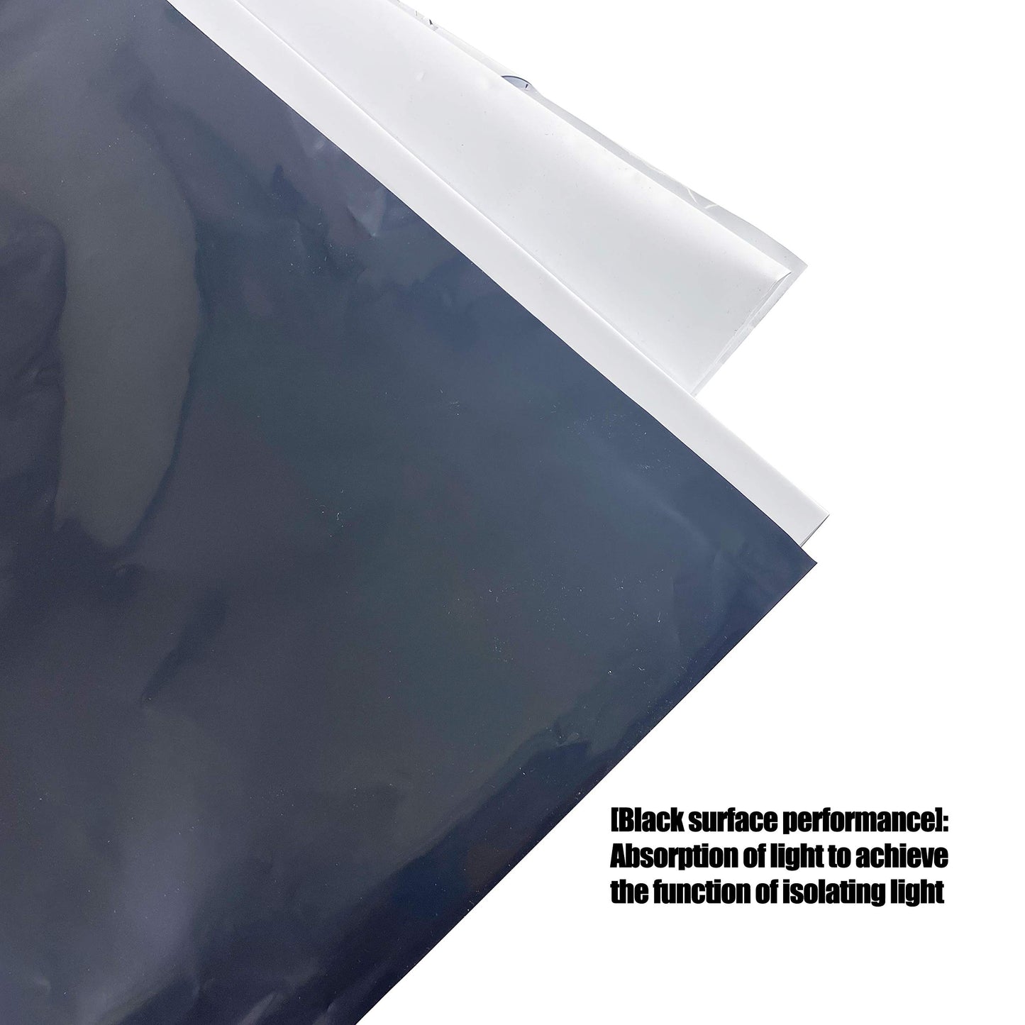 TEXALAN Black and White Panda Film 5.5 Mil Poly Film 100% Virgin Poly Material (10X25FT)