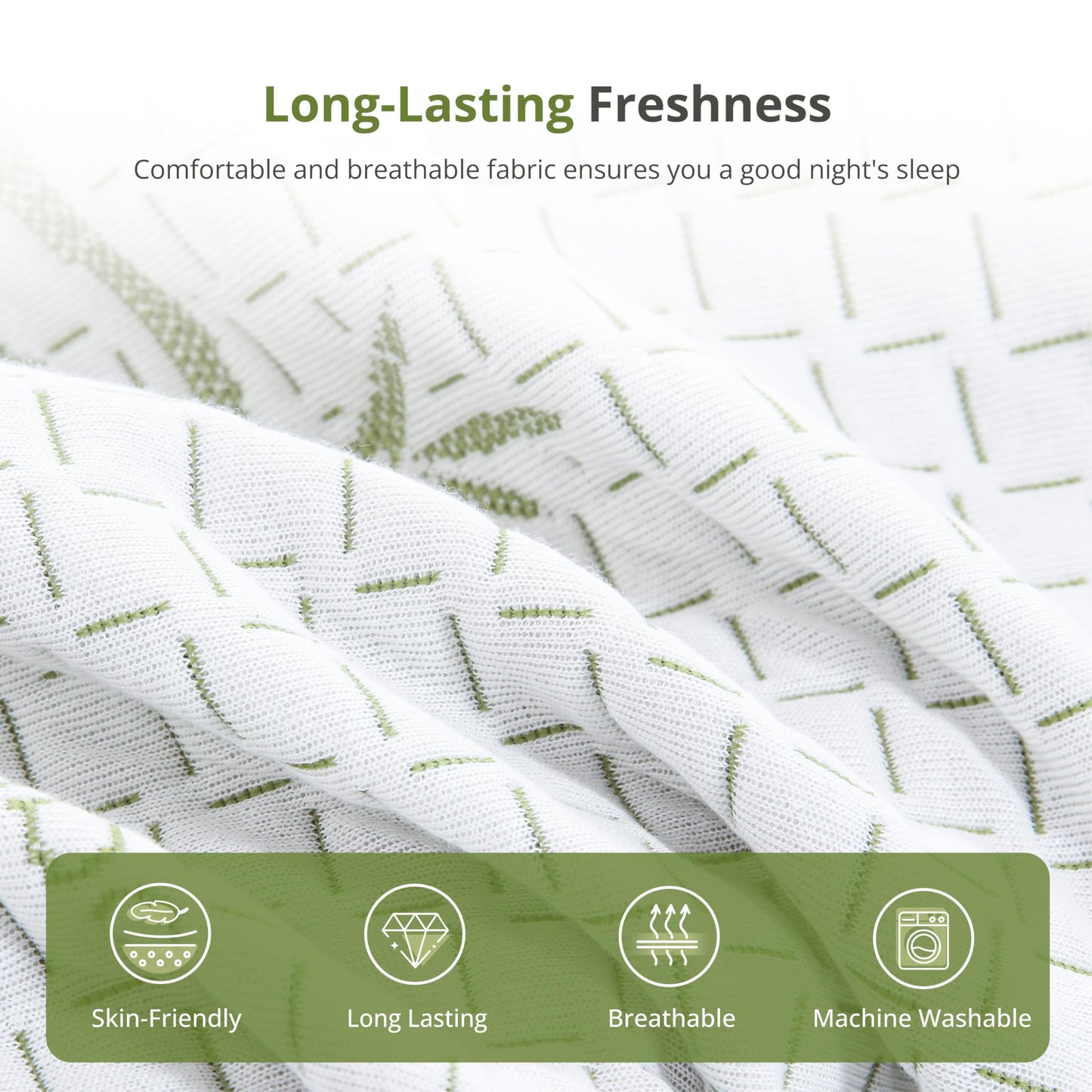 EGOHOME 8 Inch Twin Mattress, Cooling Green Tea Gel Memory Foam for Pressure Relief, Medium Plush, Fiberglass Free, Bed in a Box, CertiPUR-US Certified, Green