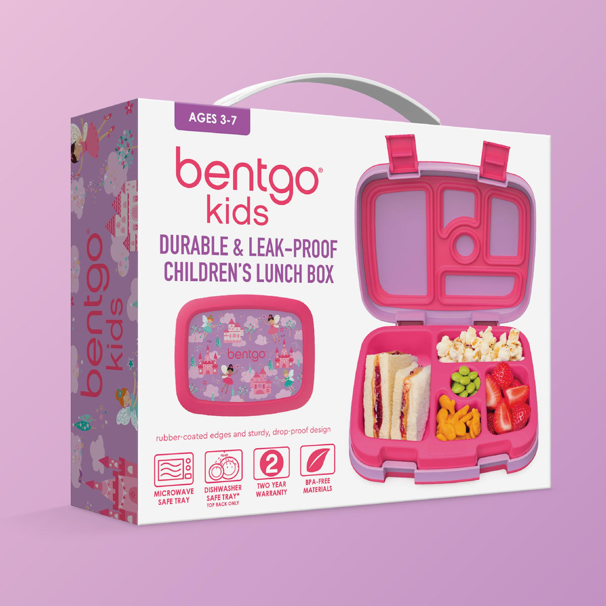 Bentgo Kids Prints Leak-Proof 5-Compartment Bento-Style Kids Lunch Box