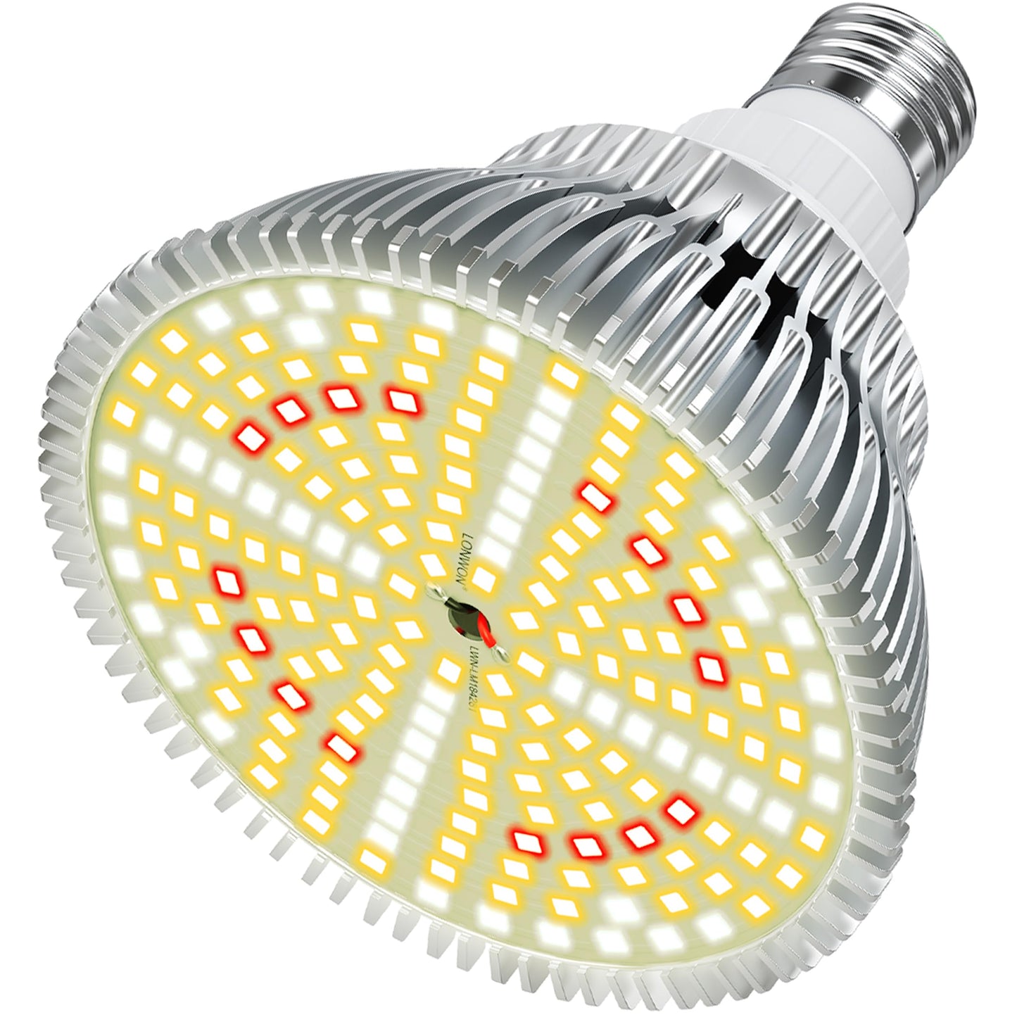 Lonwon Grow Light Bulbs 30W, LED Grow Light Bulb PAR38 Bulb, E26 Plant Light Bulb Full Spectrum, 4000K Warm Grow Bulb 320W Equivalent, Grow Light for Indoor Plants, Flowers, Regular Lamp, 1Pack
