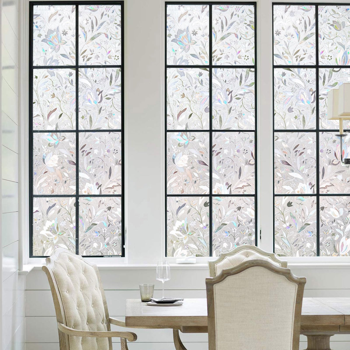 Kromapolis Privacy Window Film, Stained Glass Decorative, 17.5″ x 78.7″