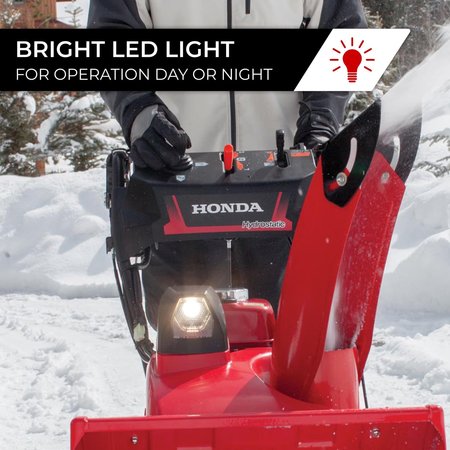 Honda HSS1332 31.9-Inch Two Stage Snow Blower with Electric Start and Track Drive, Clears Up to 2750 Pounds per Minute with 56-Foot Max Throwing Distance, Self-Propelled (HSS1332AATD)