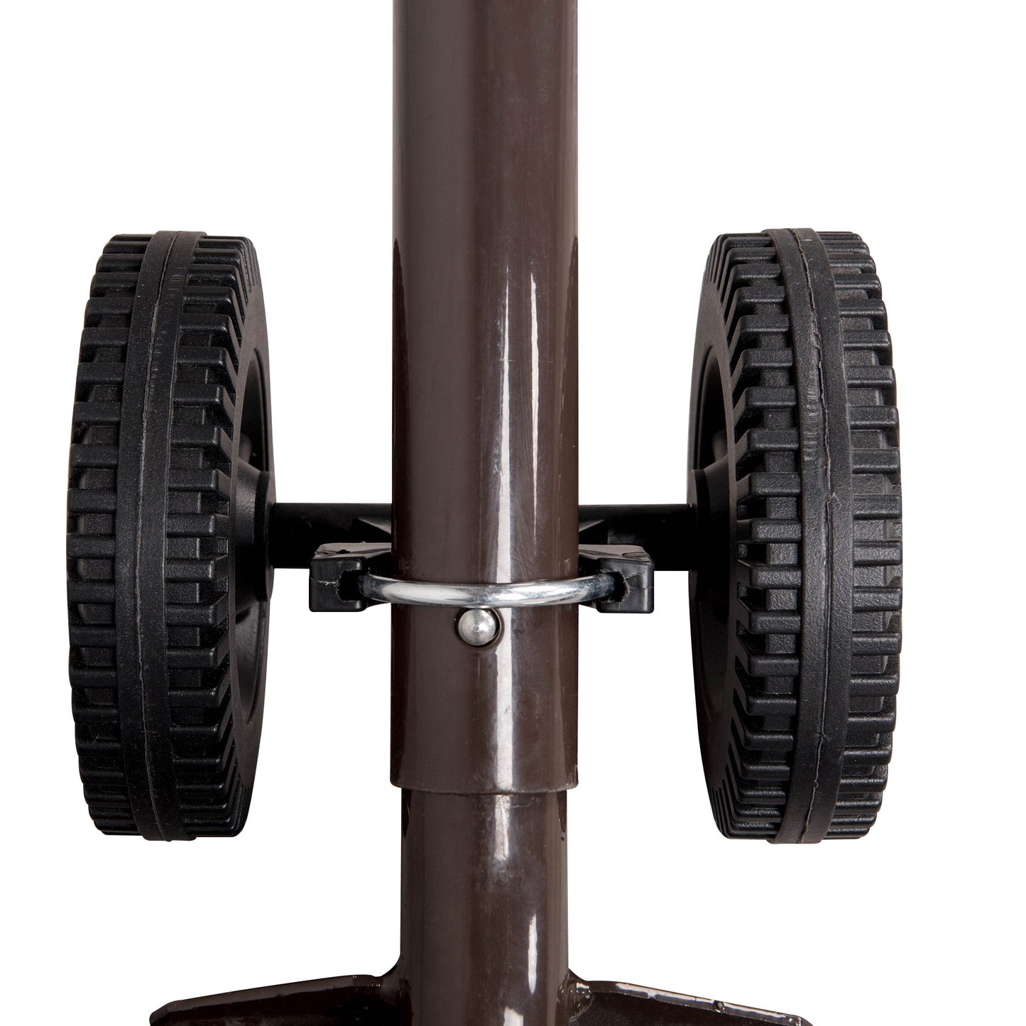 Island Umbrella All-Weather Outdoor Hammock Wheel Set – Universal 6-in Polypropylene Wheels – Fits Tube-Style Stands up to 2-in Dia., Powder-Coated Steel Bracket, Easy Assembly, Weather-Resistant
