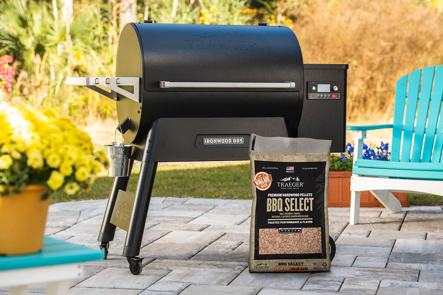 Traeger Grills BBQ Select 100% All-Natural Wood Pellets for Smokers and Pellet Grills, BBQ, Bake, Roast, and Grill, 30 lb. Bag (Pack of 3)