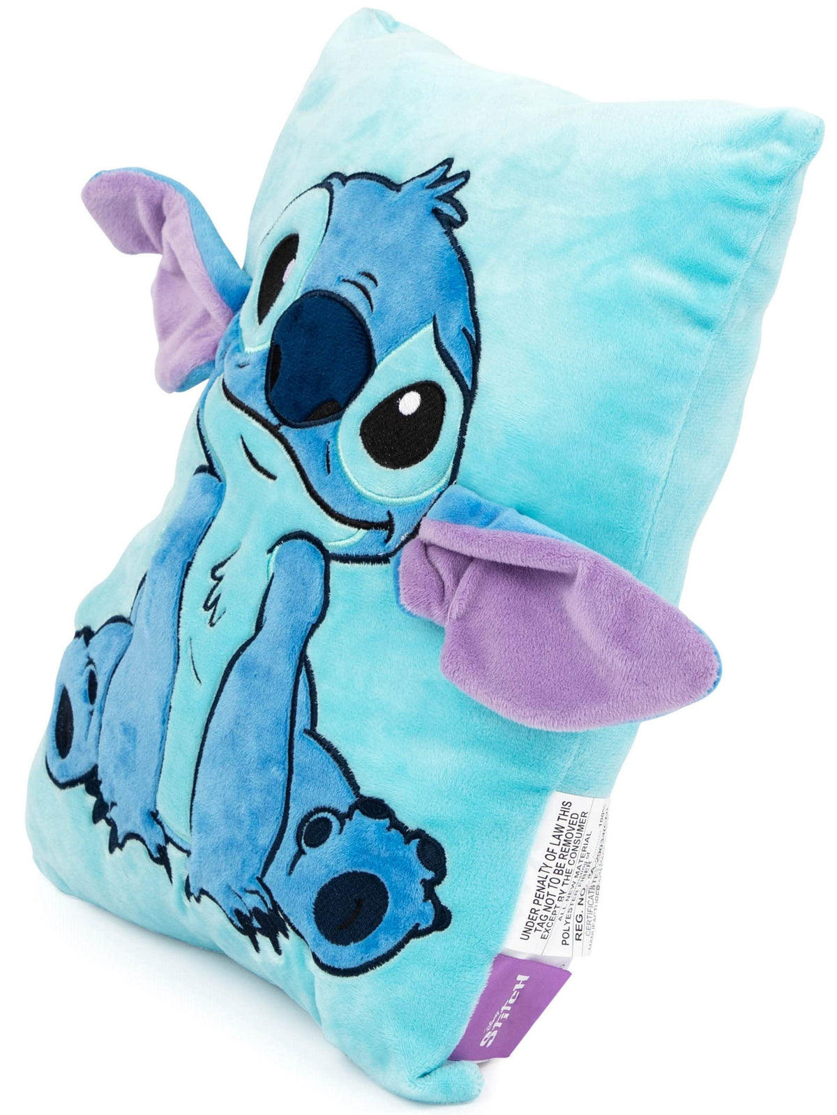 Jay Franco Disney Lilo & Stitch 3D Snuggle Pillow - Super Soft – Measures 15 Inches (Official Disney Product)