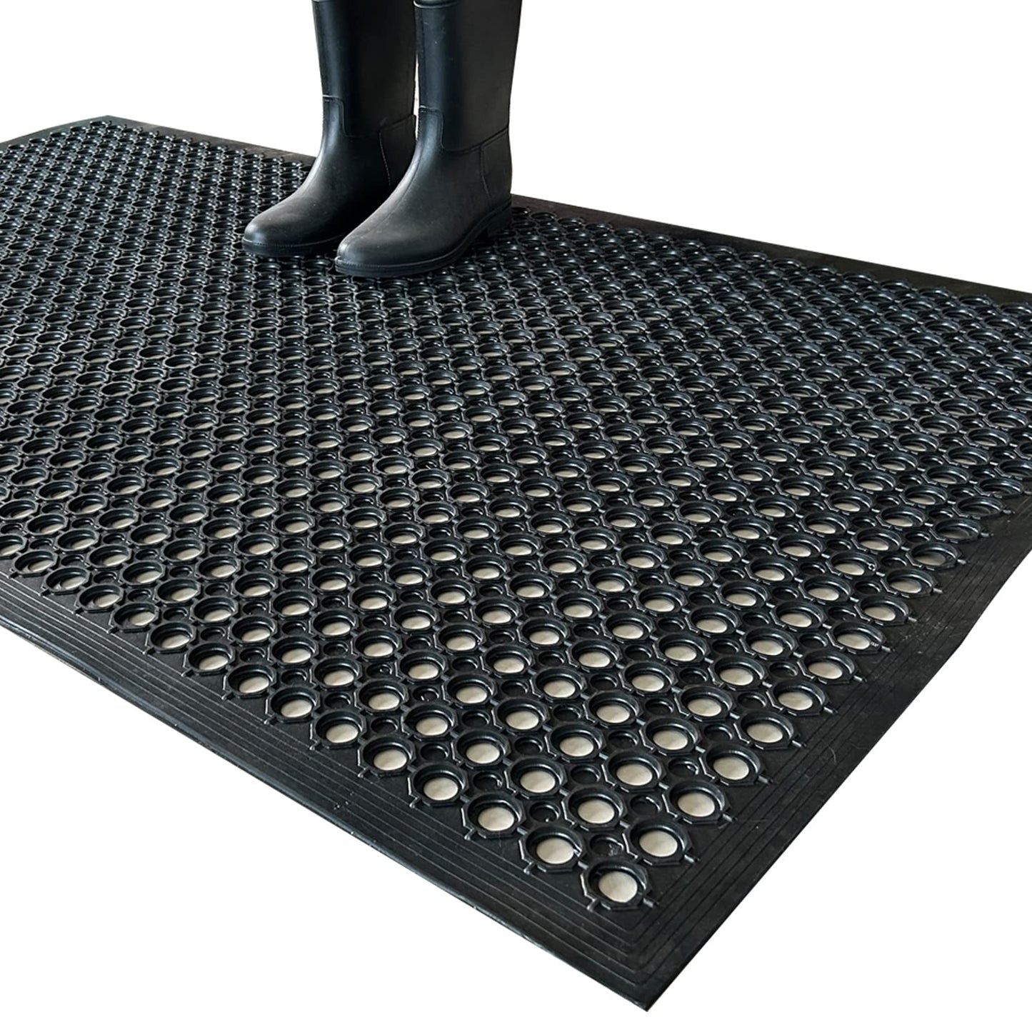 Outside Rubber Floor Mats Anti Slip Commercial Resturant Drainage Mat