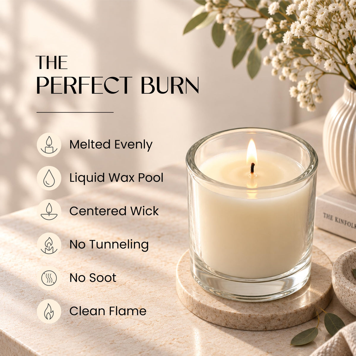 Leor & Lair Ivory Votive Candles, 25 Pack, 10 Hour Unscented Ivory Candles