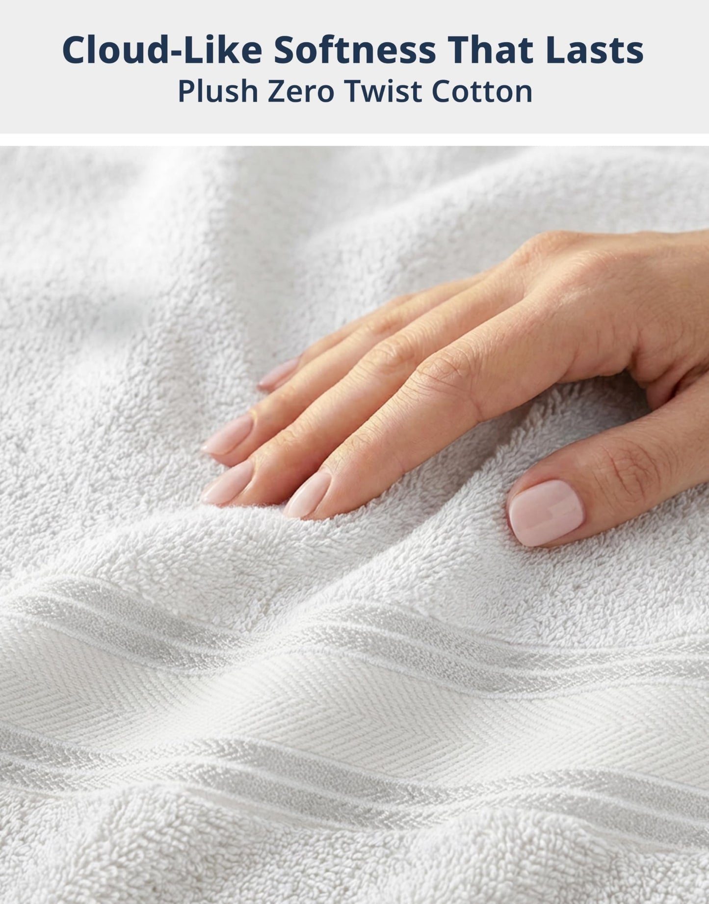 LANE LINEN Towel Set of 18 – Premium 100% Cotton, Zero Twist, 6 Large Bath Towel, 6 Hand Towels & 6 Wash Cloths, Quick Dry & Long-Lasting, Perfect for Family Bathrooms, Easy Care – White Towels