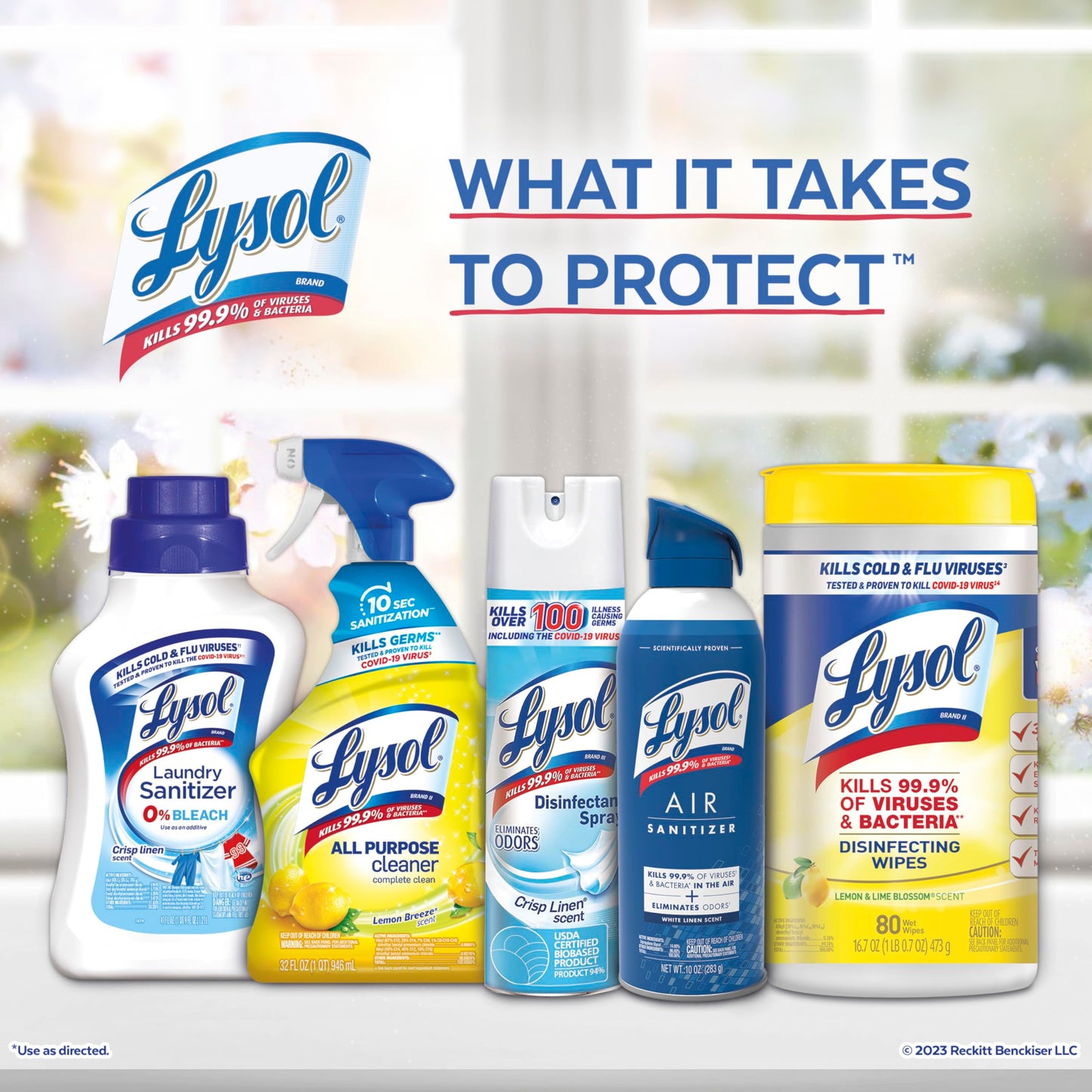 Lysol Toilet Bowl Cleaner Gel, For Cleaning and Disinfecting, Bleach Free, Ocean Fresh Scent, 24oz (Pack of 4)