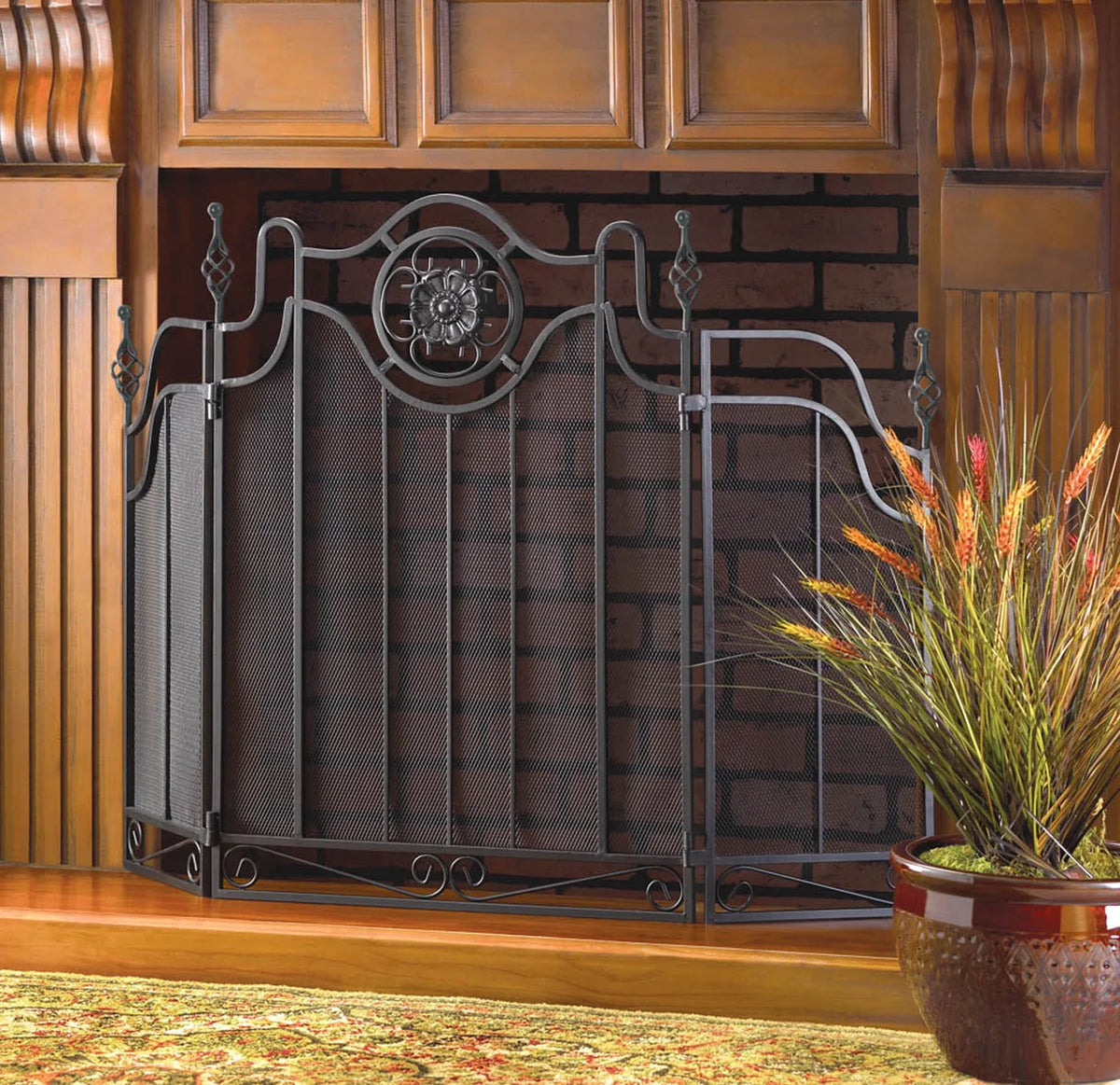 Tuscan Design Fireplace Screen