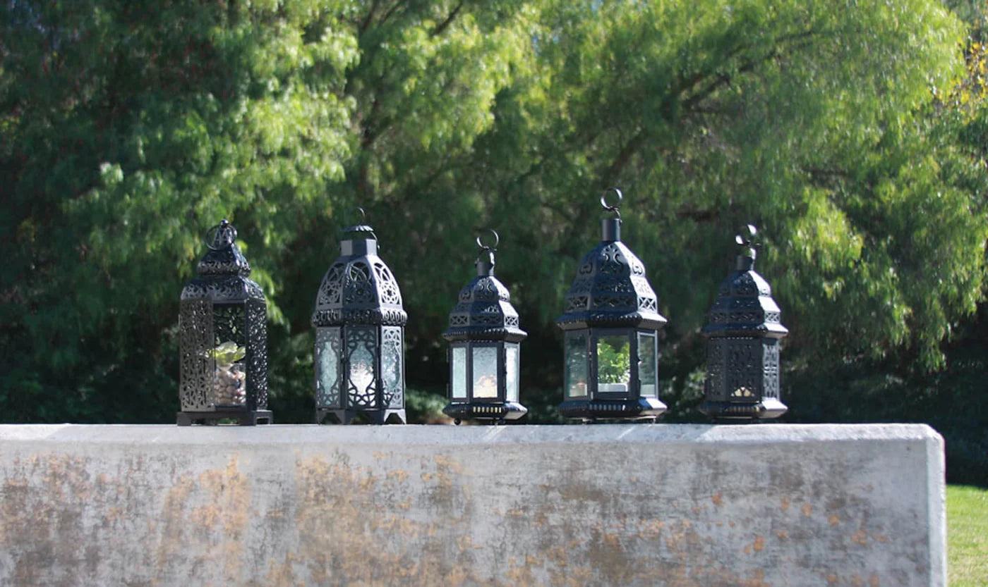 Clear Glass Moroccan Candle Lantern
