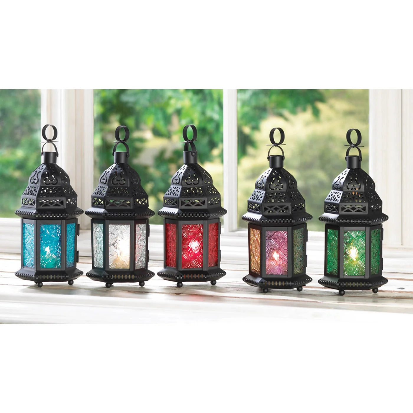 Clear Glass Moroccan Candle Lantern