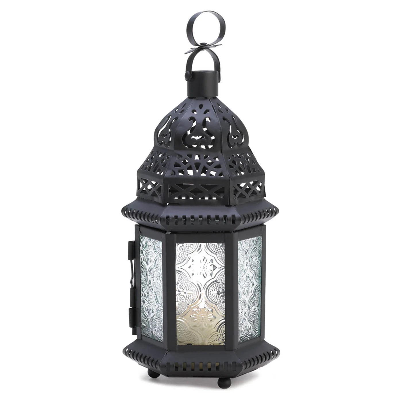CLEAR GLASS MOROCCAN LANTERN