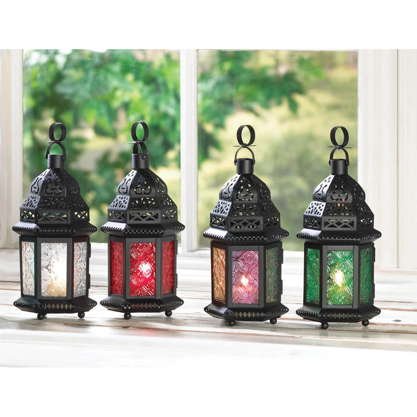 Clear Glass Moroccan Candle Lantern
