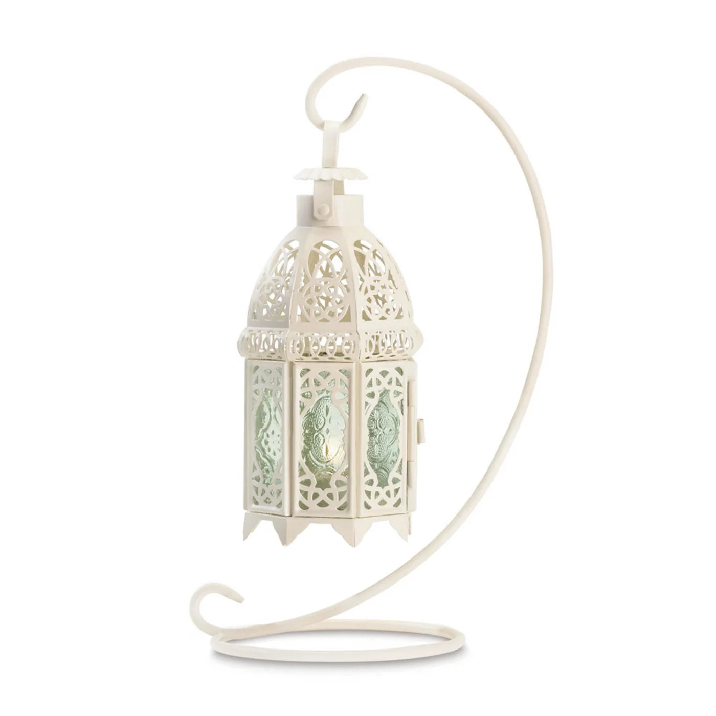 White Fancy Candle Lantern