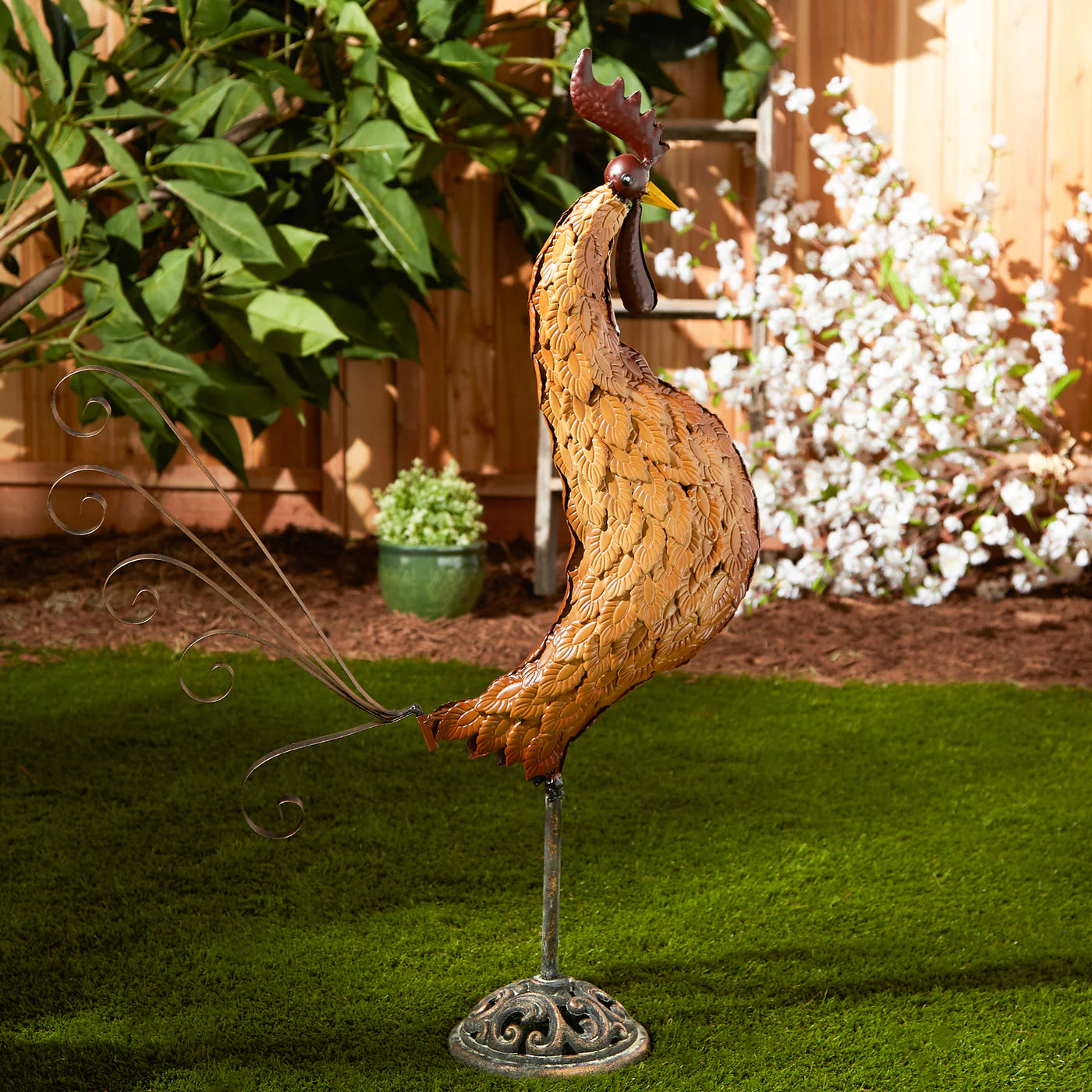 METAL SCULPTURE ROOSTER