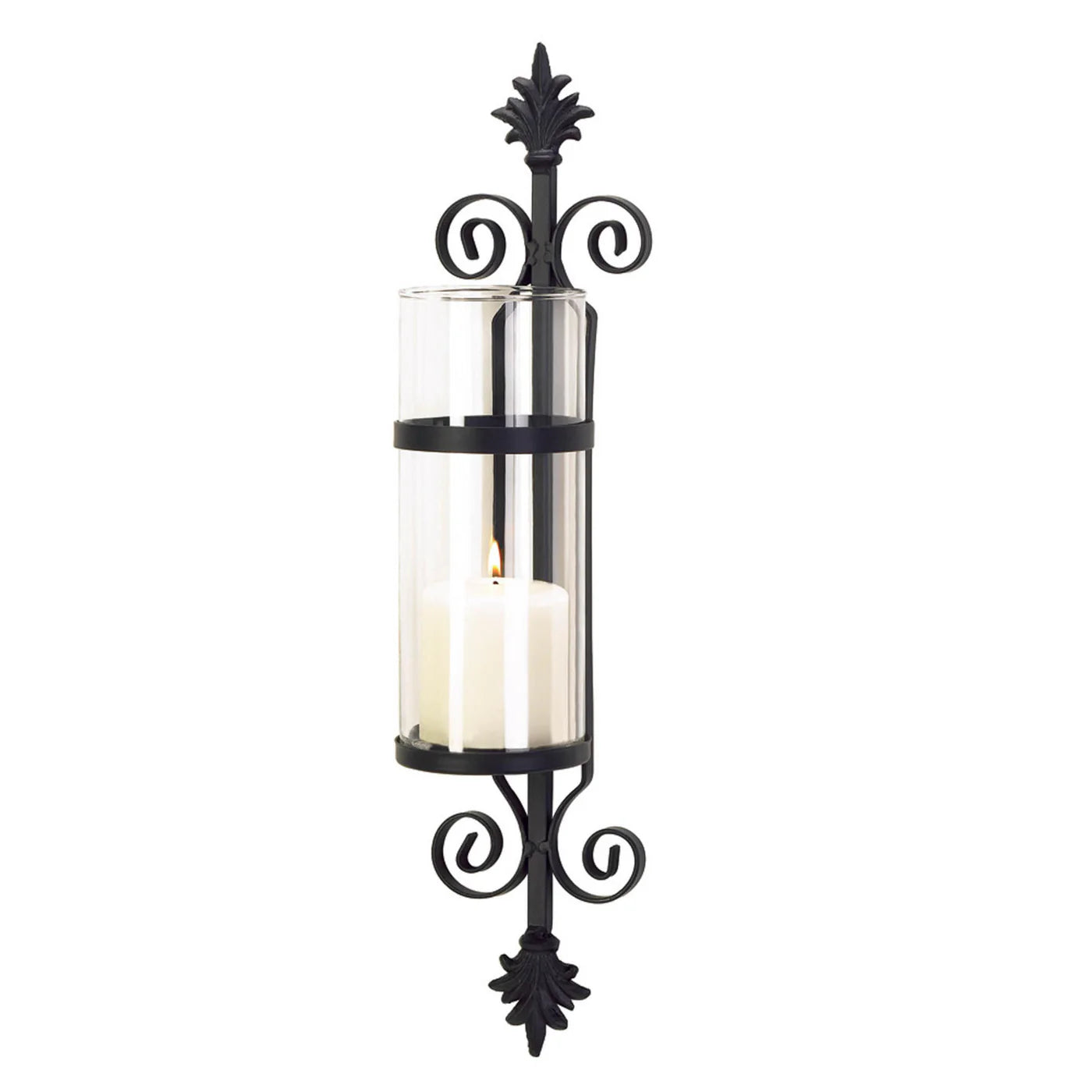 ORNATE SCROLL CANDLE SCONCE