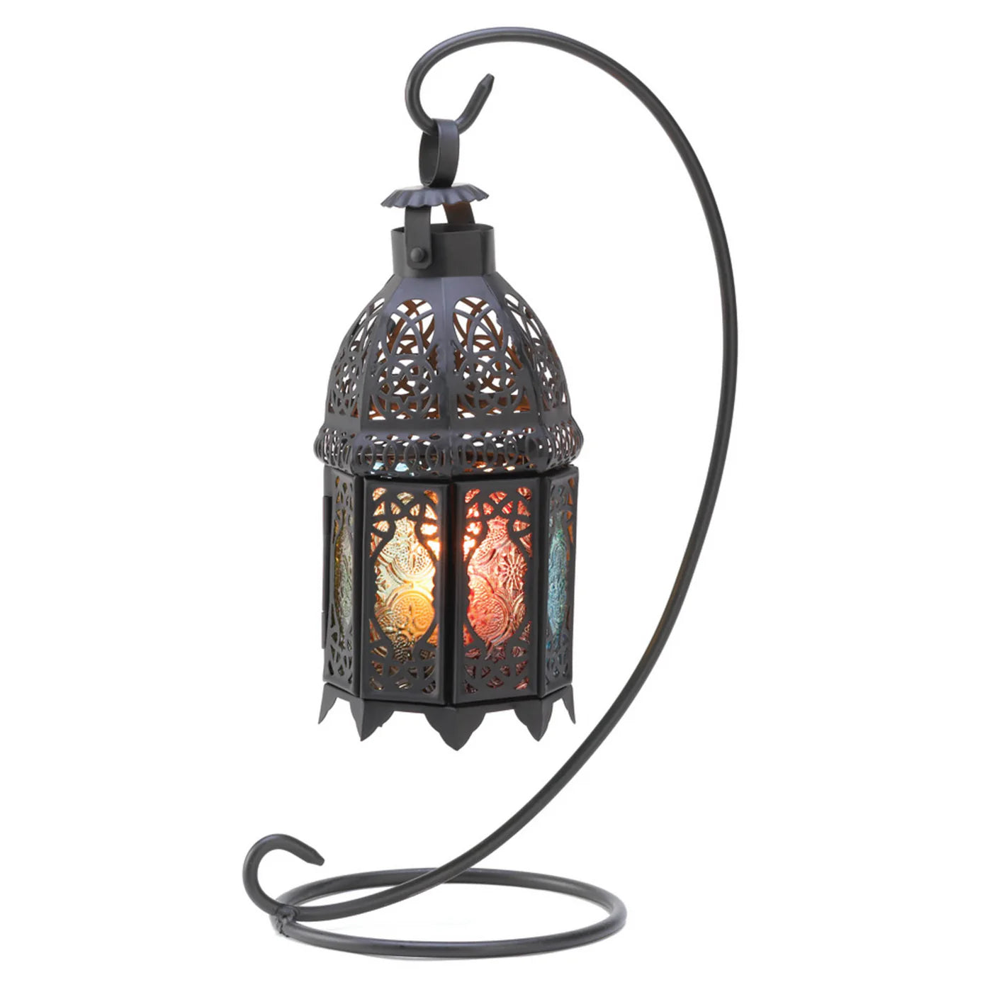 RAINBOW MOROCCAN LANTERN STAND