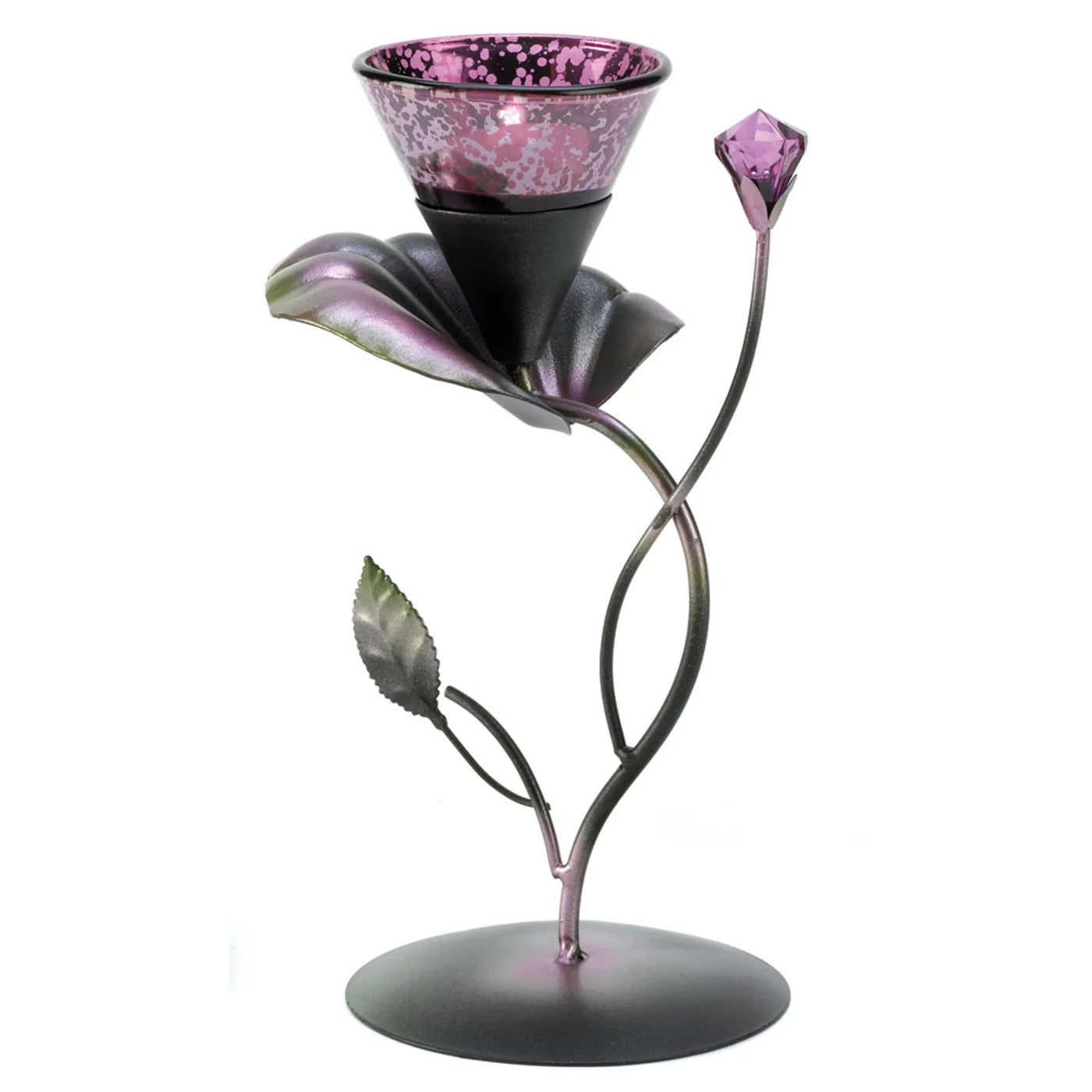LILAC LILY PAD TEALIGHT HOLDER