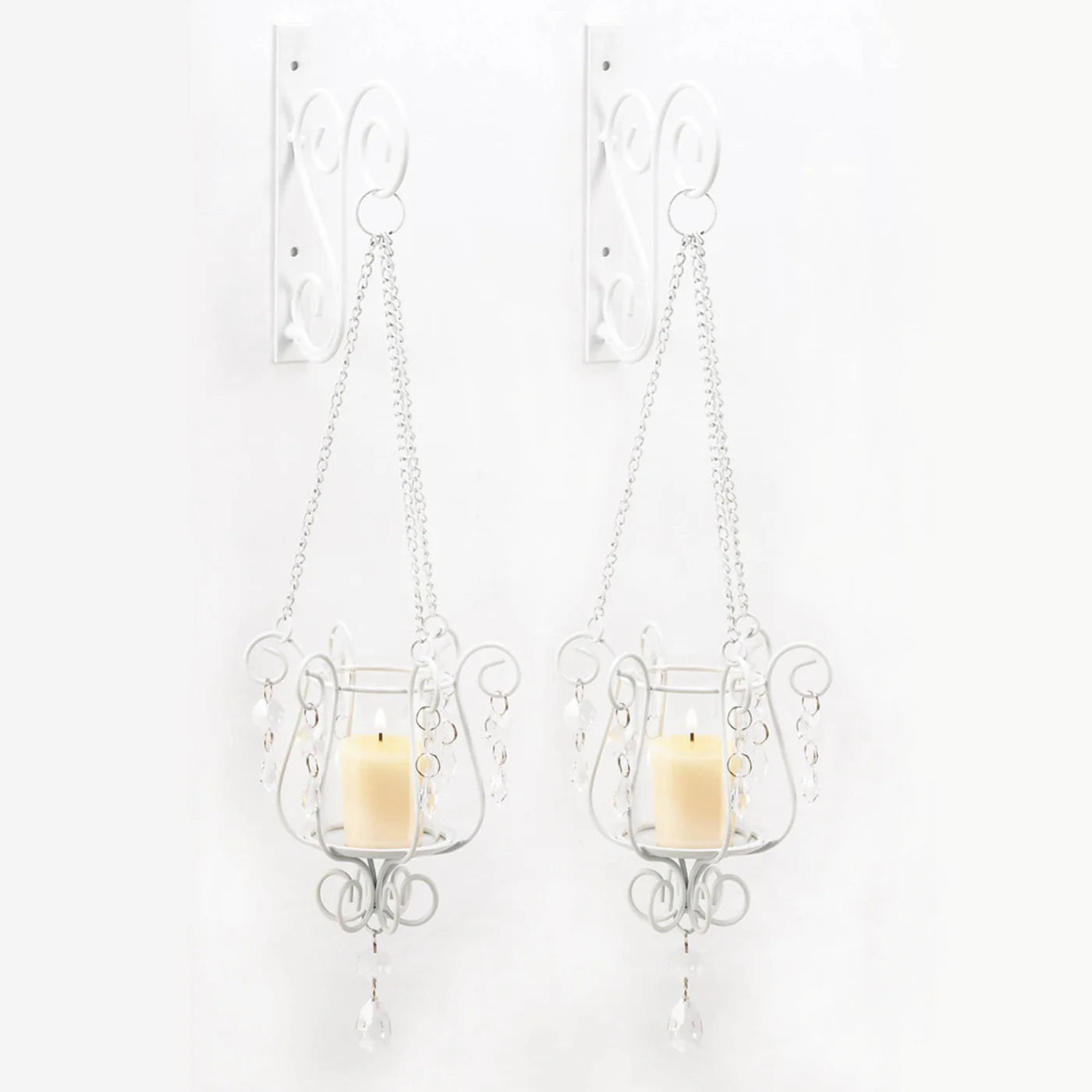 BEDAZZLING PENDANT SCONCE DUO