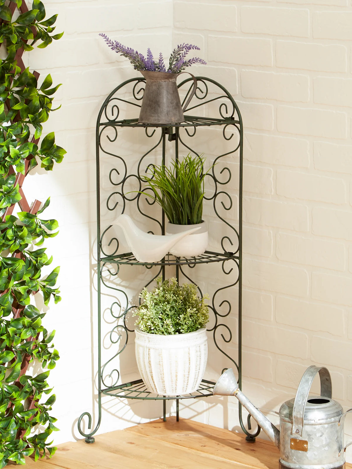 Corner Plant Stand