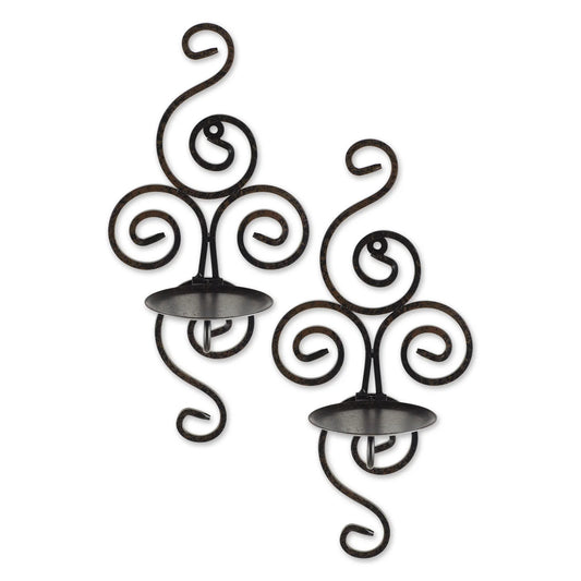Scrollwork Candle Sconce