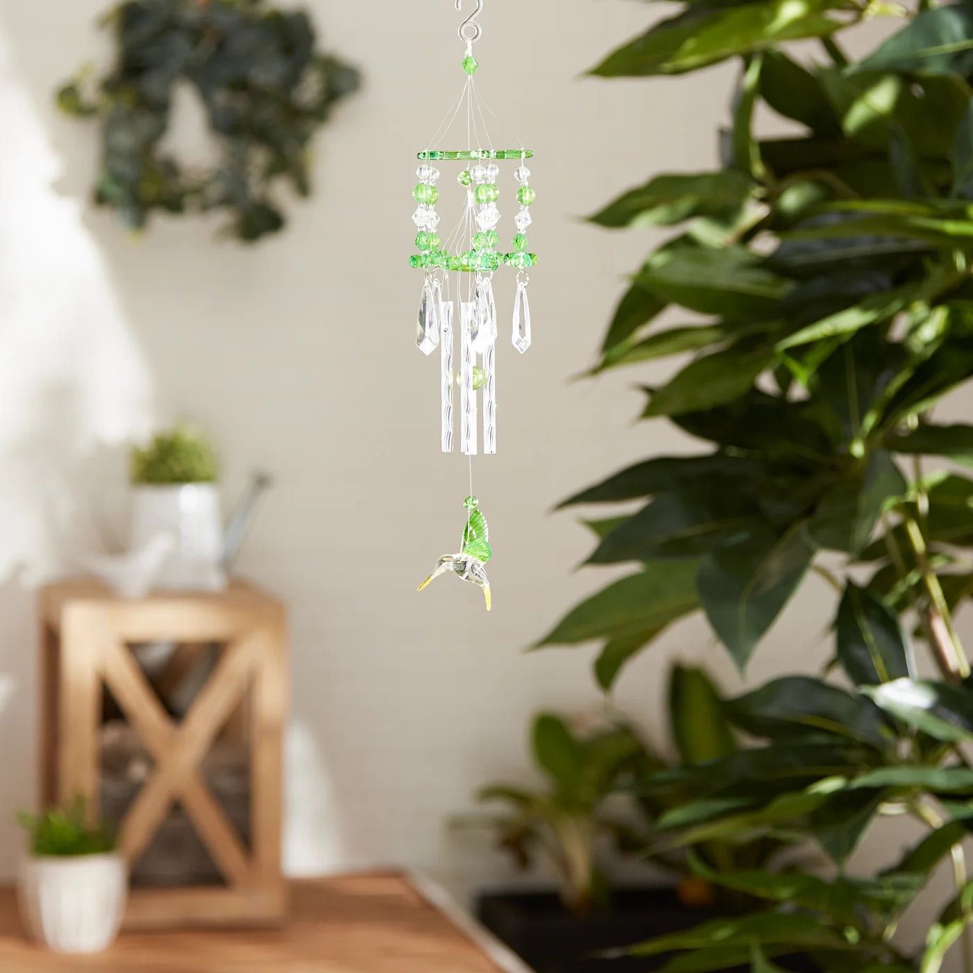 Green Hummingbird Wind Chimes