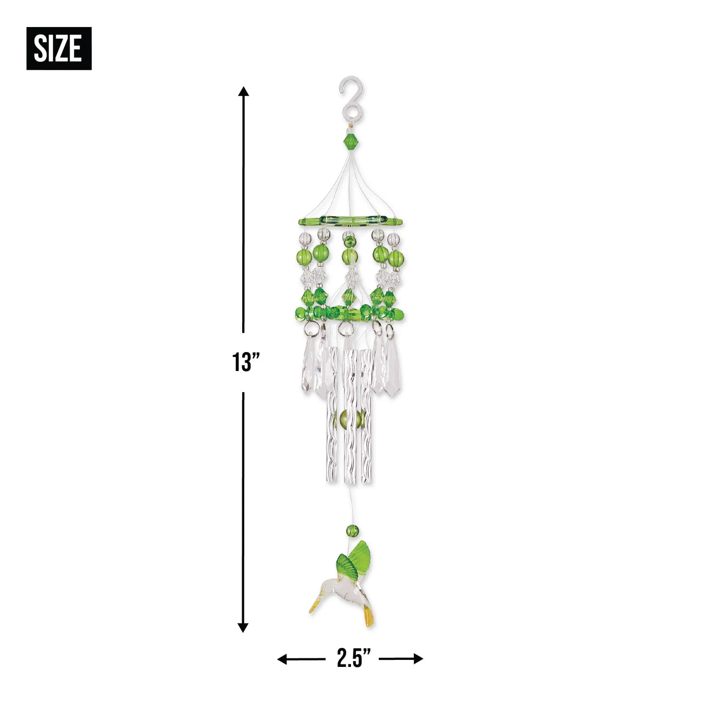 Green Hummingbird Wind Chimes