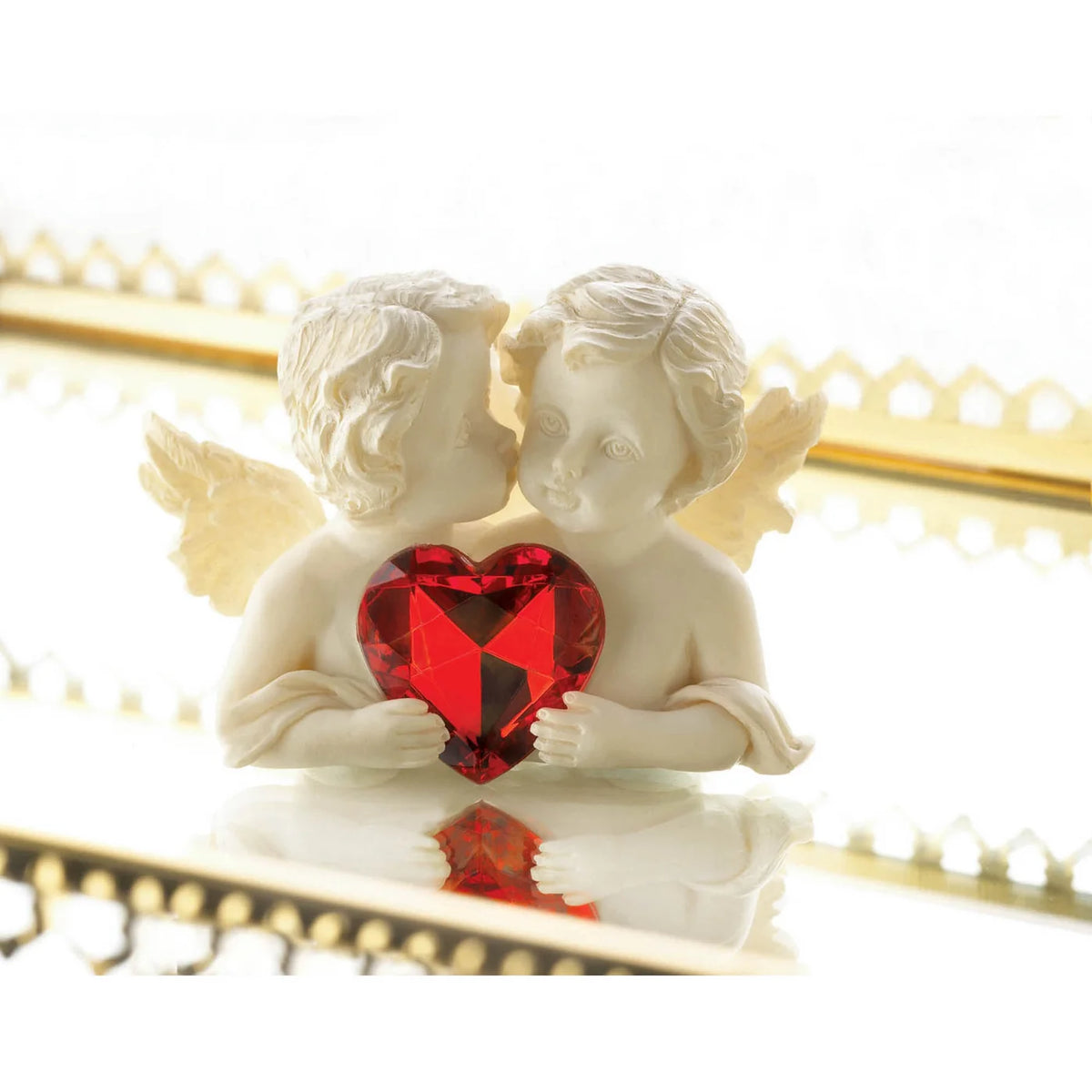 Two In Love Cherub Figurine