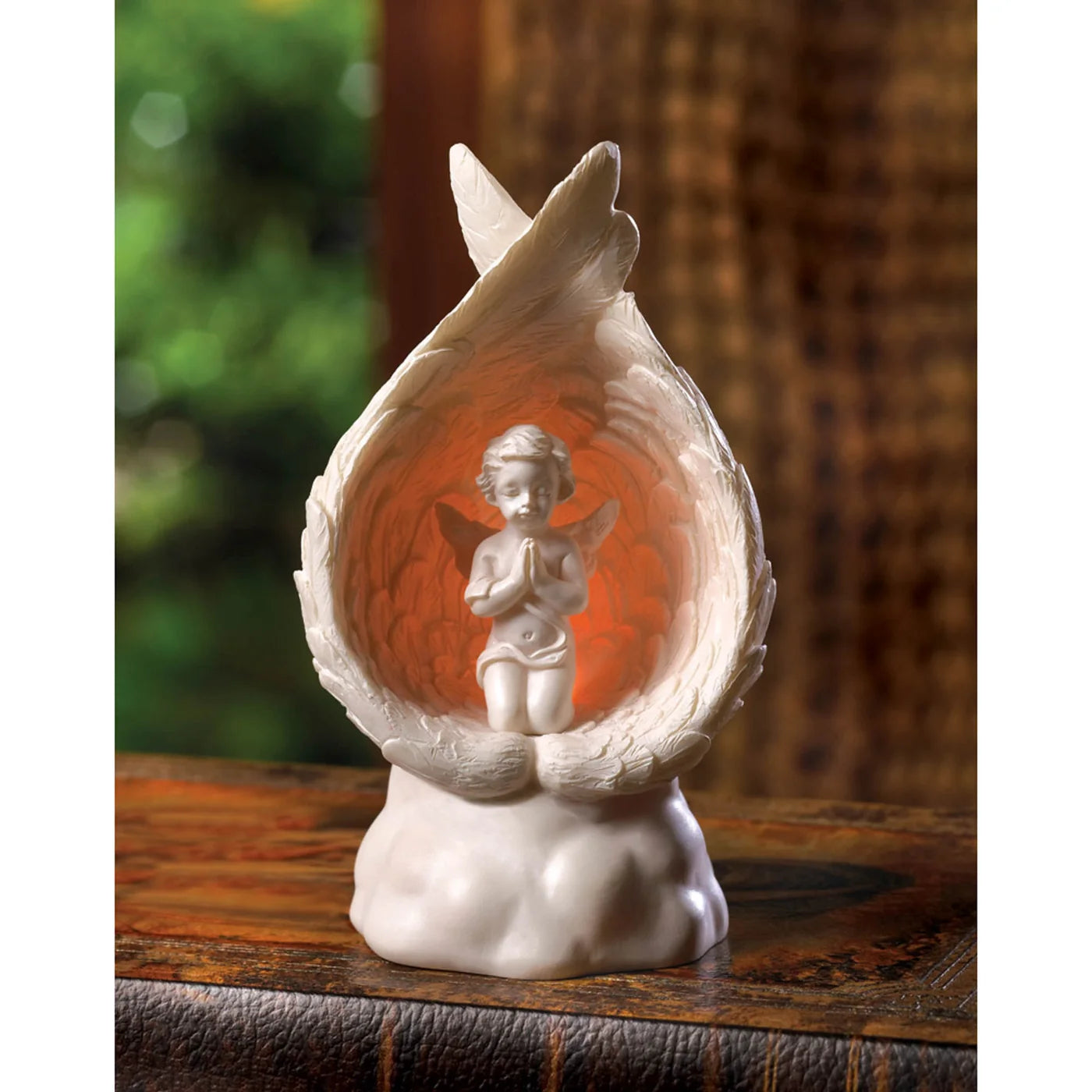 Light Up Praying Angel Figurine