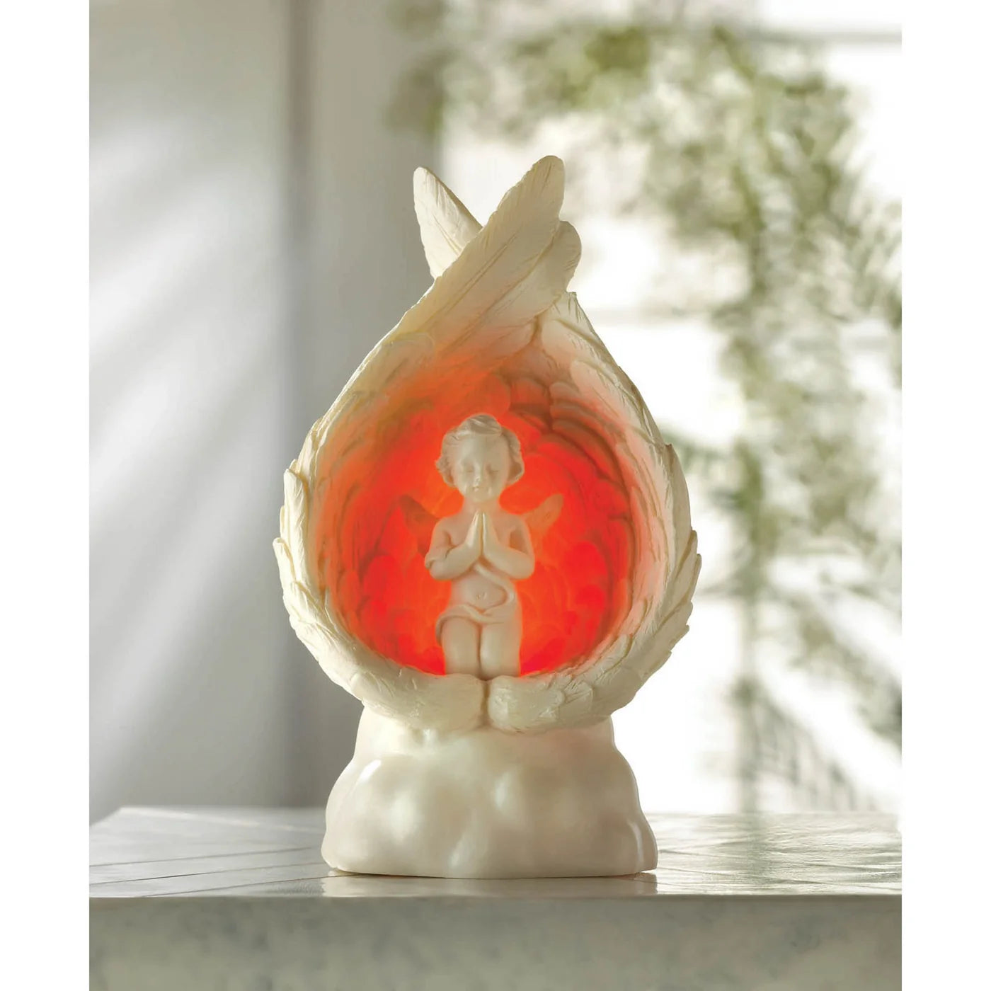 Light Up Praying Angel Figurine