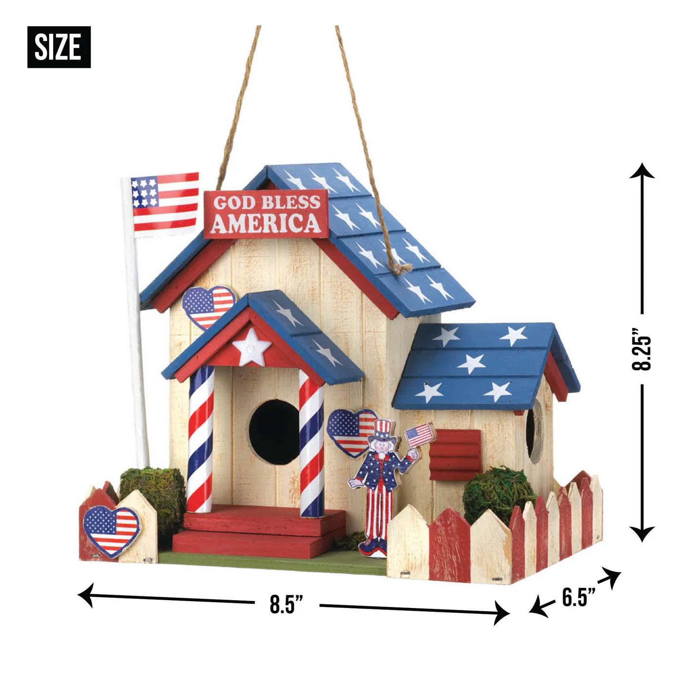 PATRIOTIC BIRDHOUSE