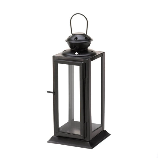 Black Starlight Candle Lantern