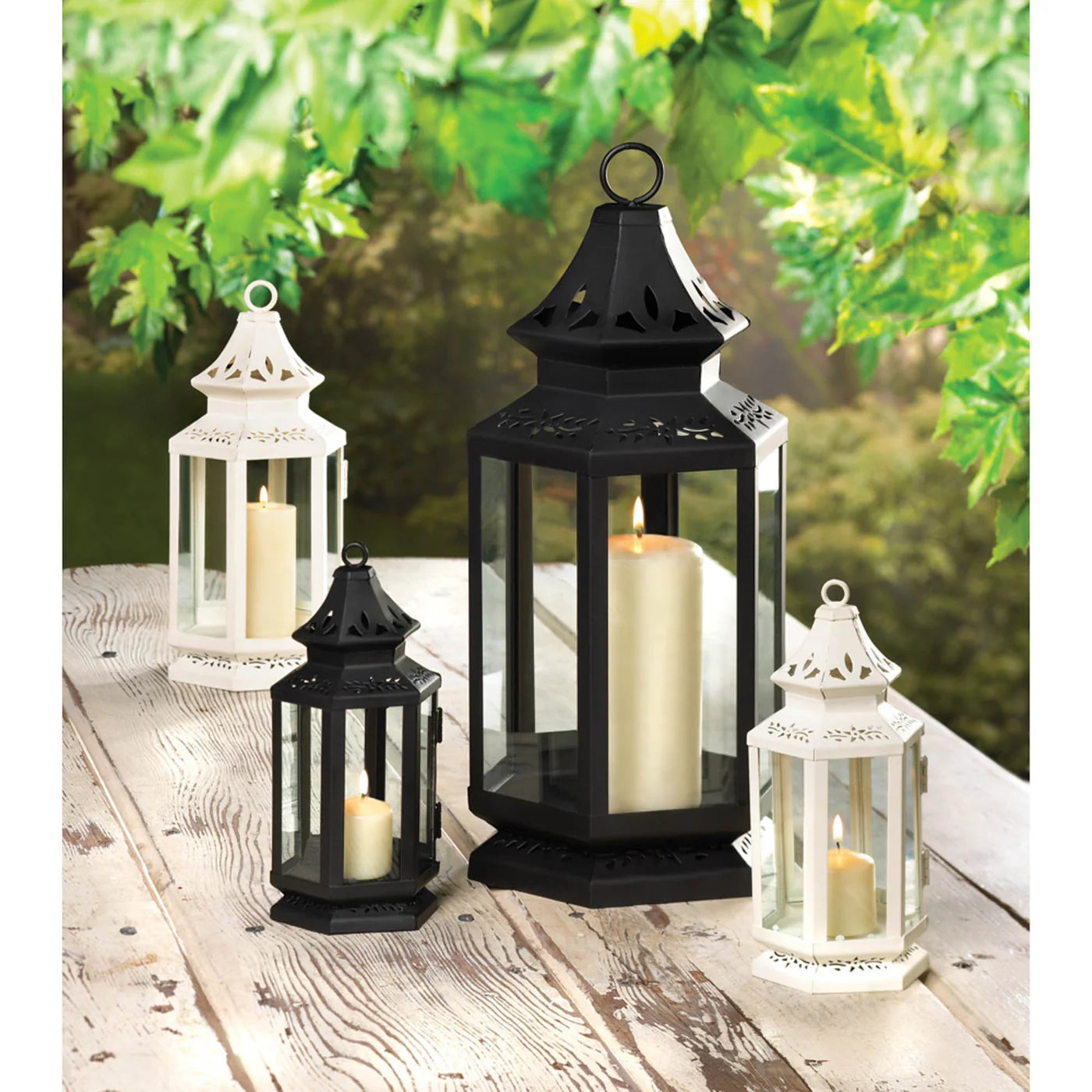 BLACK STAGECOACH LANTERN