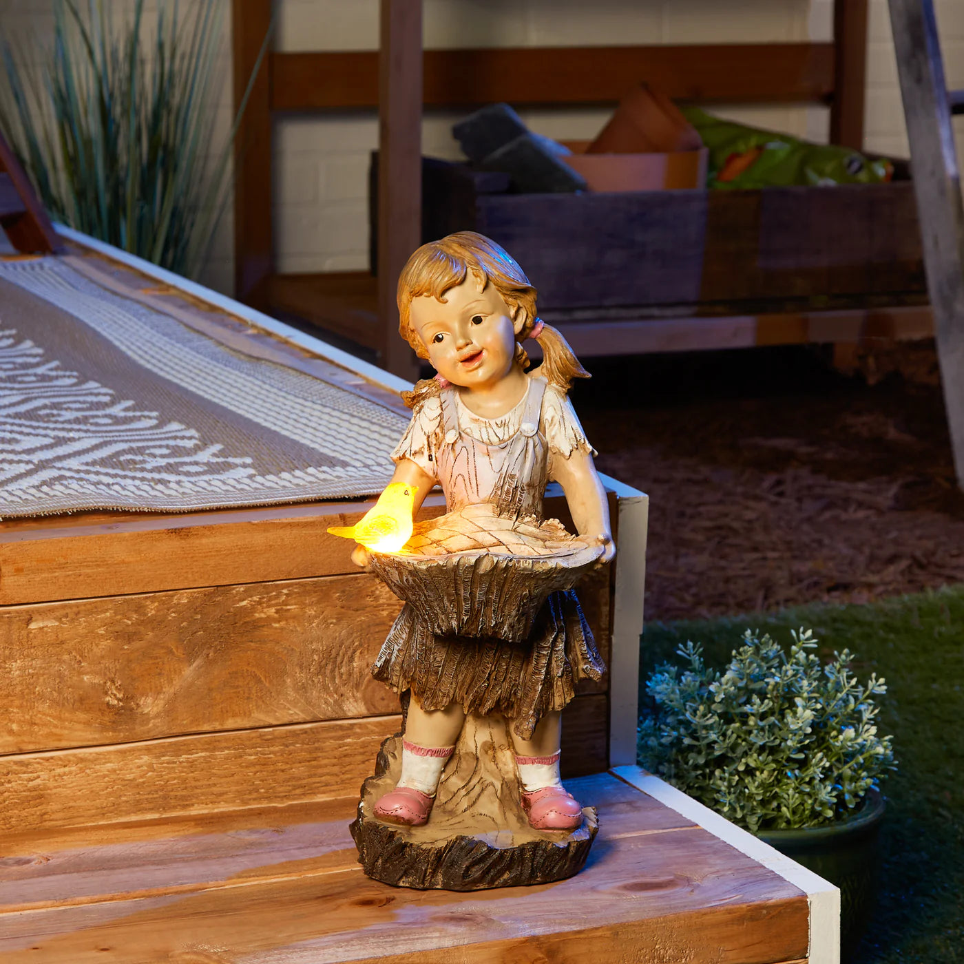 SWEET SUMMERTIME SOLAR STATUE