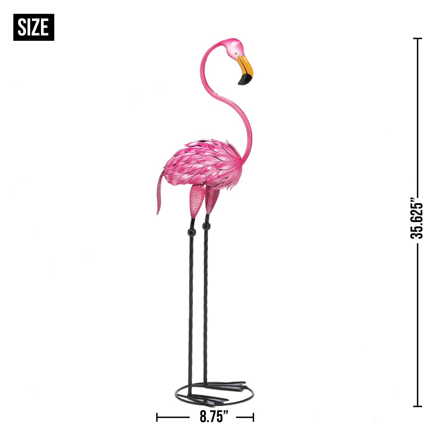 TROPICAL TANGO FLAMINGO STATUE