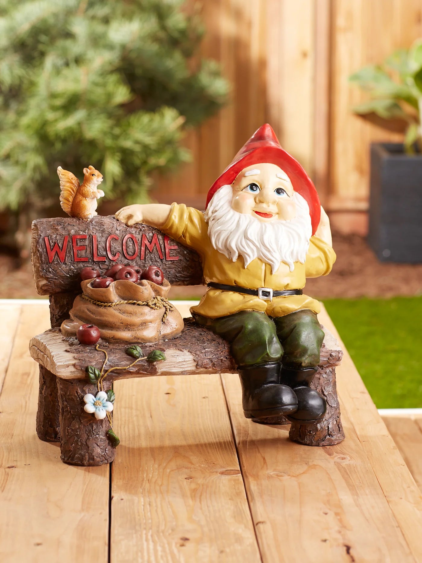 GARDEN GNOME GREETING SIGN
