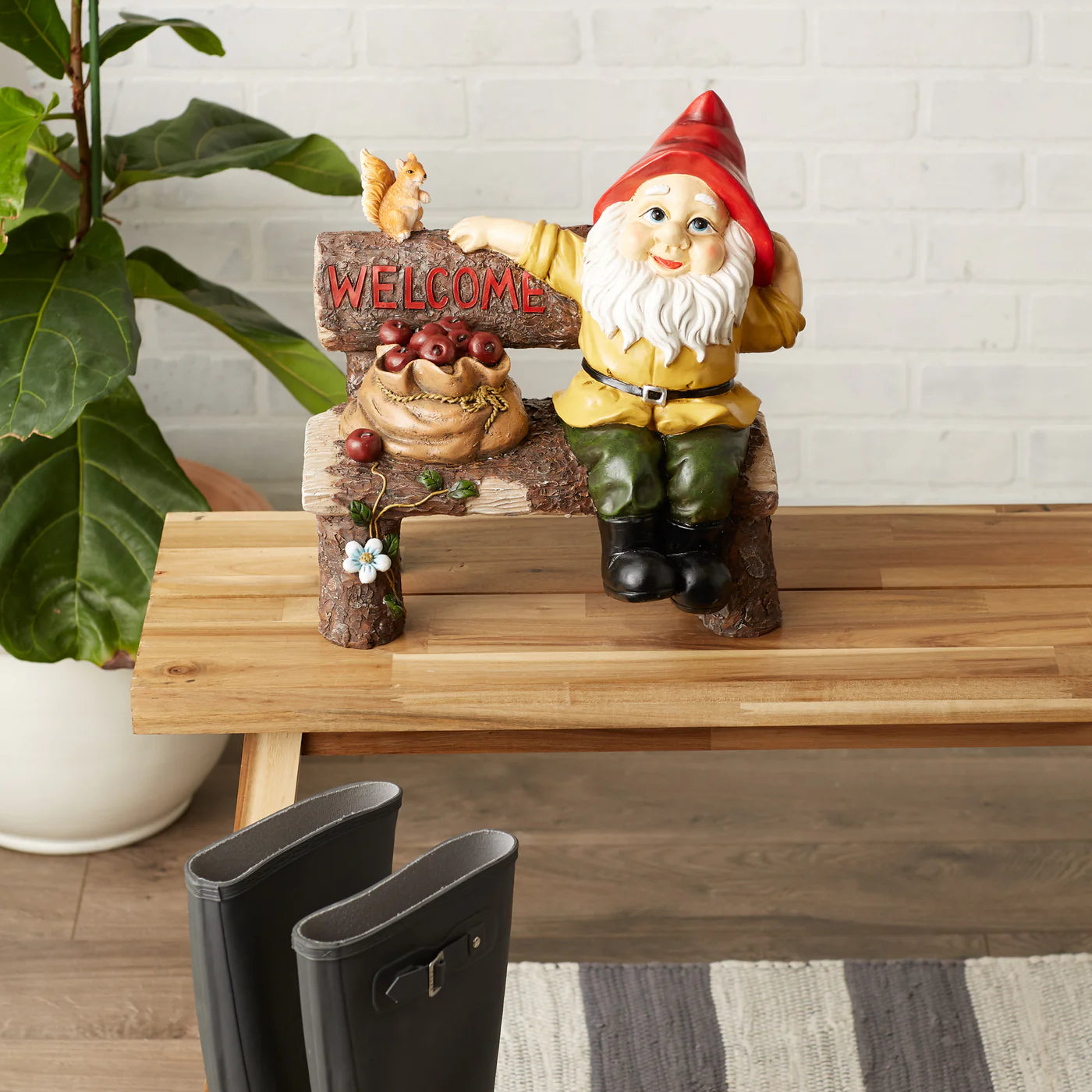 GARDEN GNOME GREETING SIGN