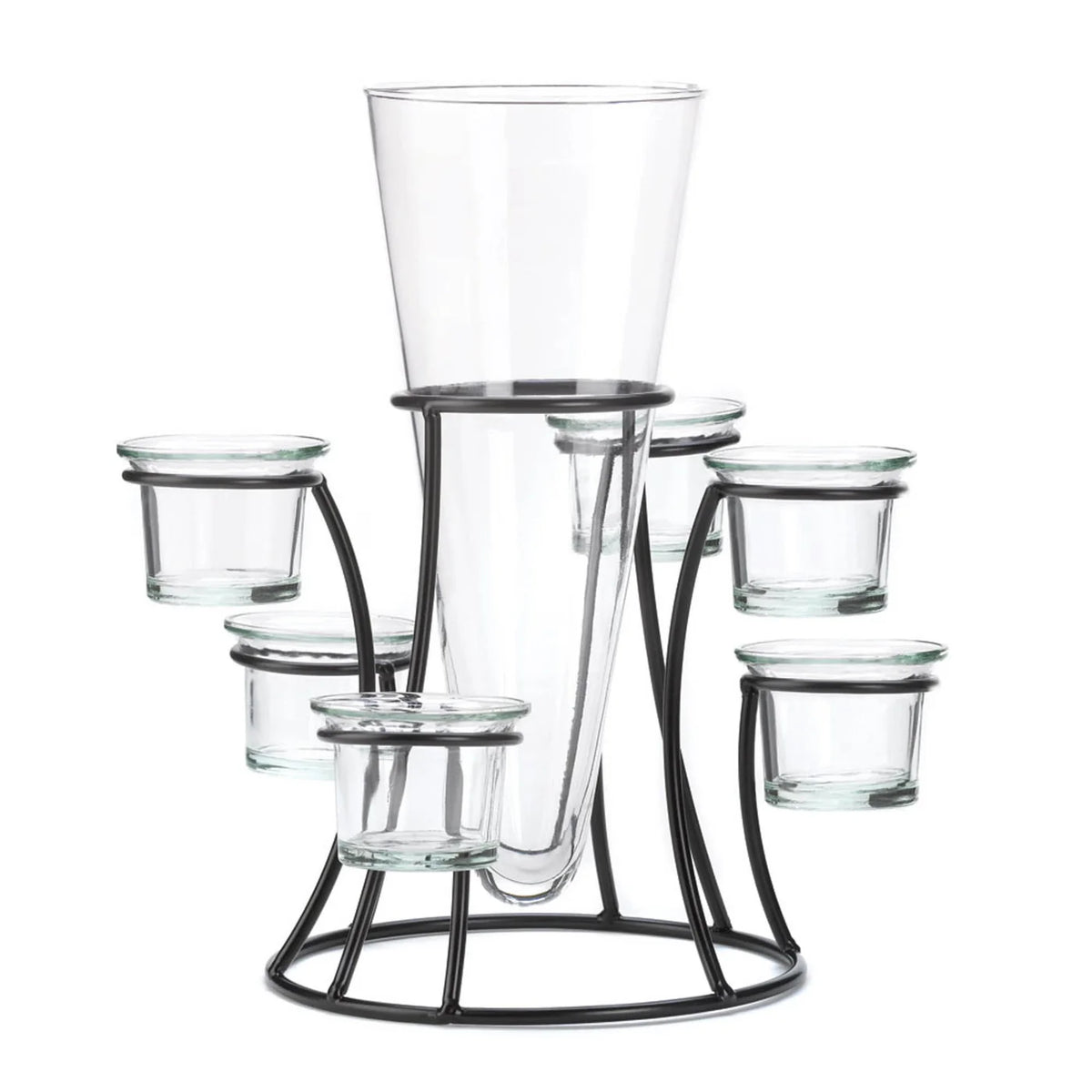 Circular Candle Stand with Vase