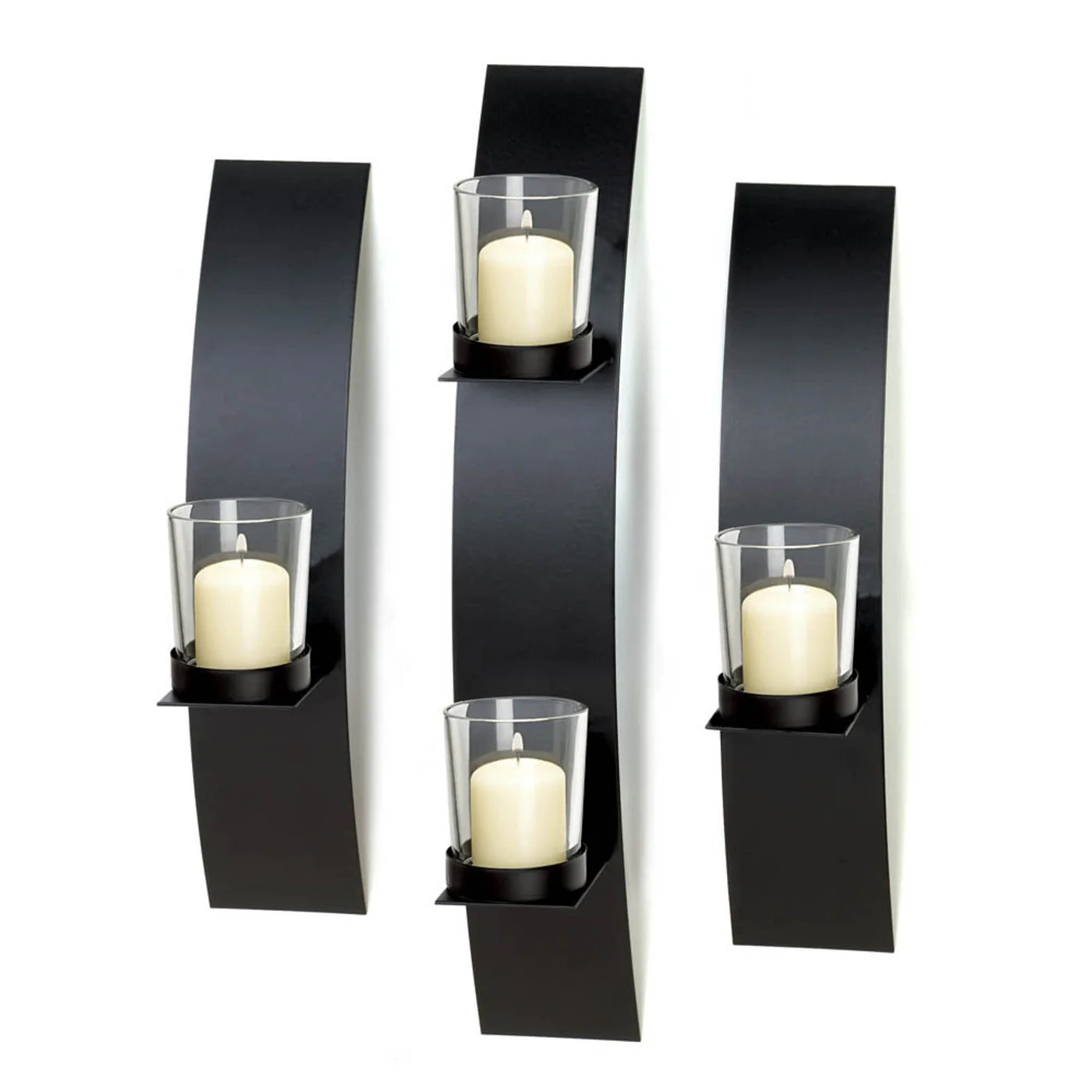 CONTEMPORARY WALL SCONCE TRIO