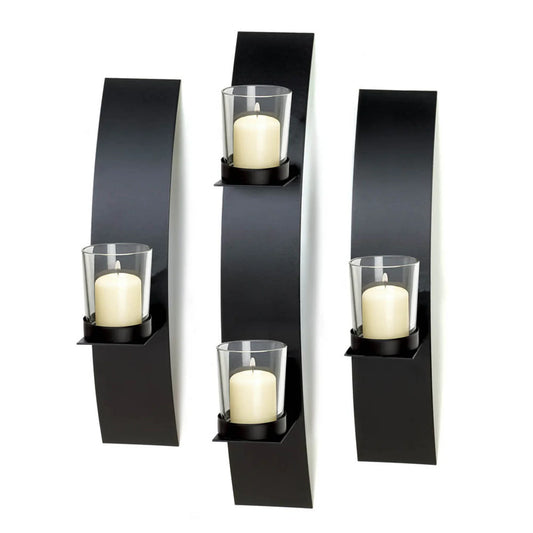 CONTEMPORARY WALL SCONCE TRIO