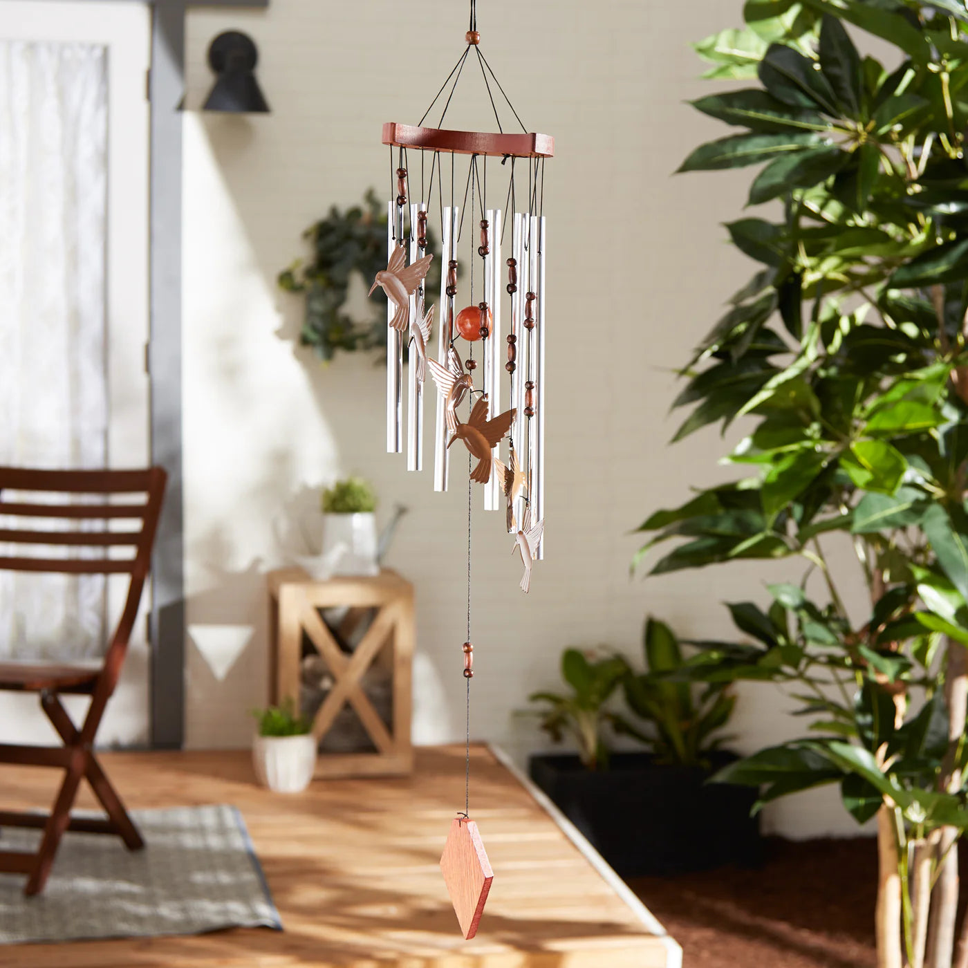 HUMMINGBIRD FLUTTER WIND CHIMES