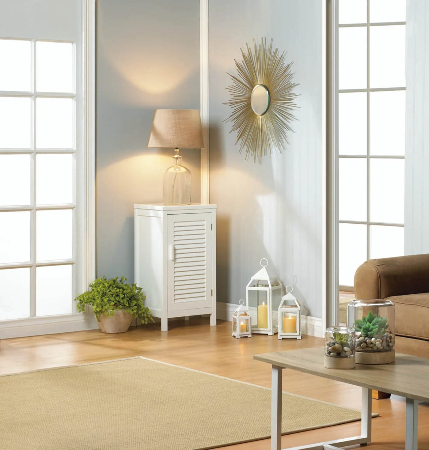 Golden Rays Wall Mirror