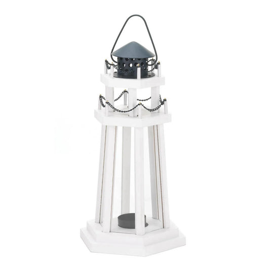 LIGHTHOUSE POINT WOODEN LANTERN