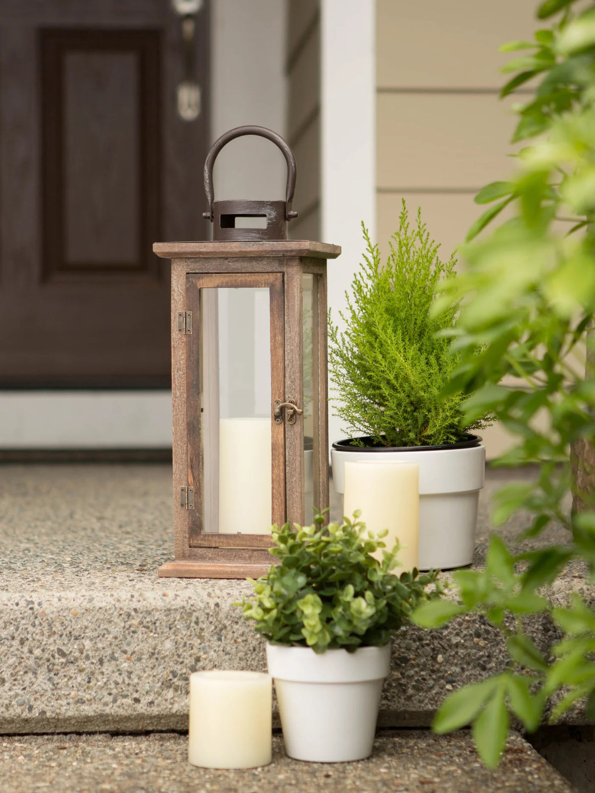 Lodge Wooden Lantern