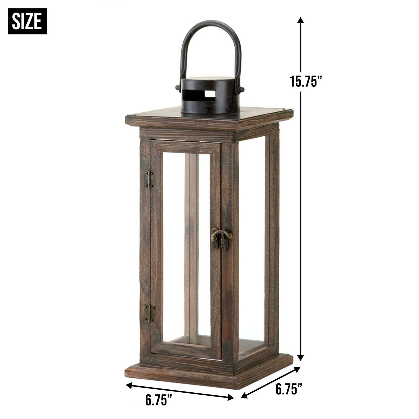 LODGE WOODEN LANTERN