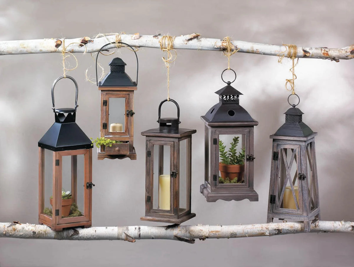 Lodge Wooden Lantern