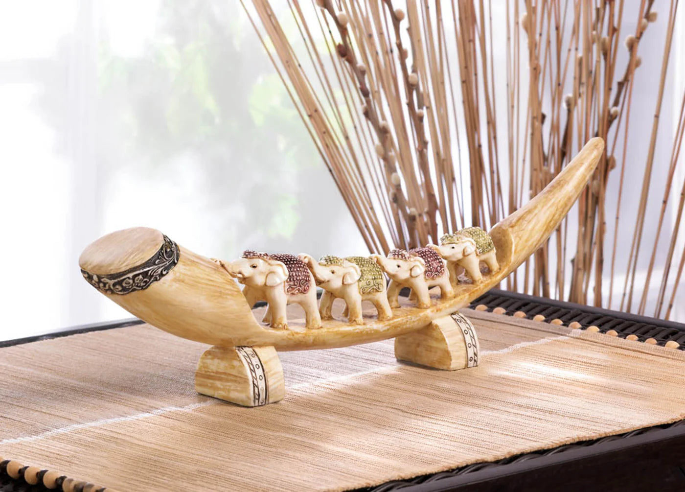 MULTICOLORED ELEPHANT TUSK